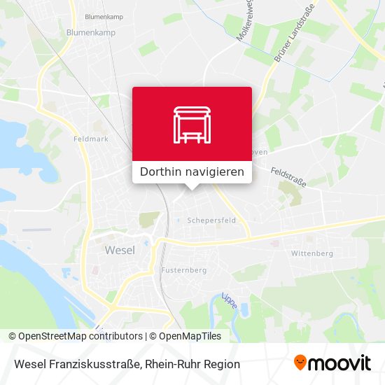 Wesel Franziskusstraße Karte