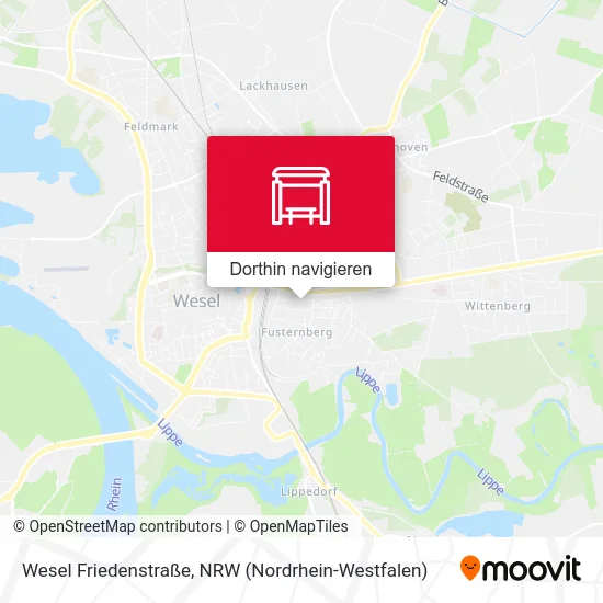 Wesel Friedenstraße Karte