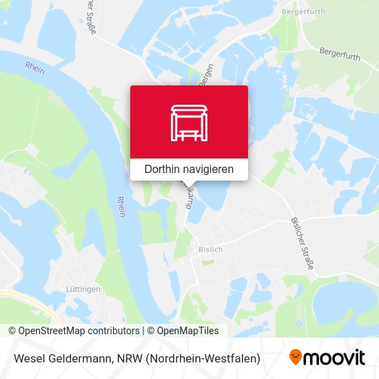 Wesel Geldermann Karte