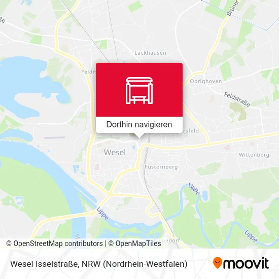 Wesel Isselstraße Karte