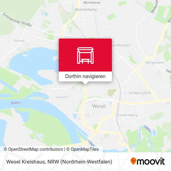 Wesel Kreishaus Karte