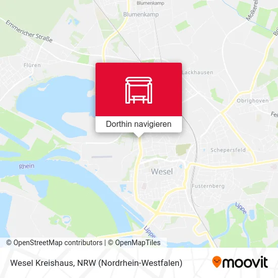 Wesel Kreishaus Karte