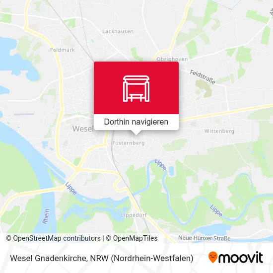 Wesel Gnadenkirche Karte