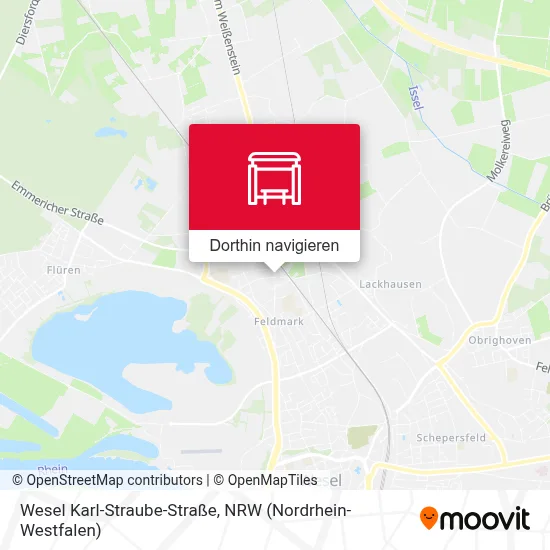Wesel Karl-Straube-Straße Karte