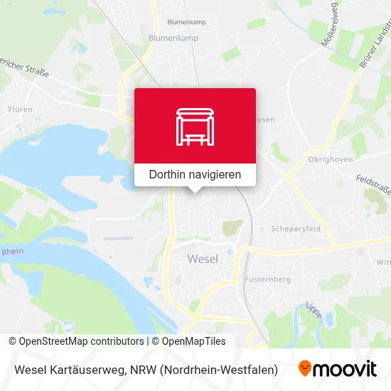 Wesel Kartäuserweg Karte