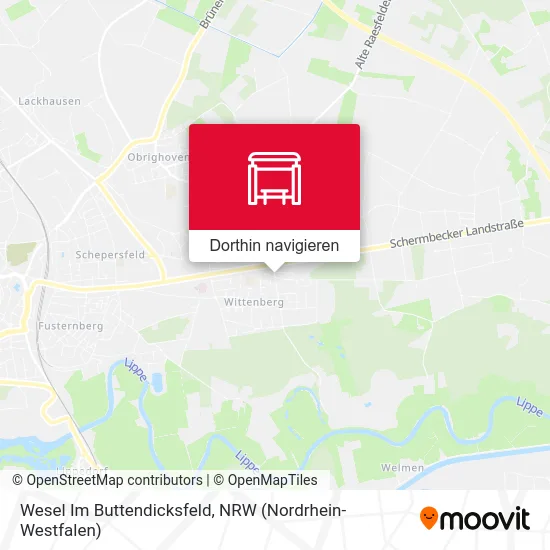 Wesel Im Buttendicksfeld Karte