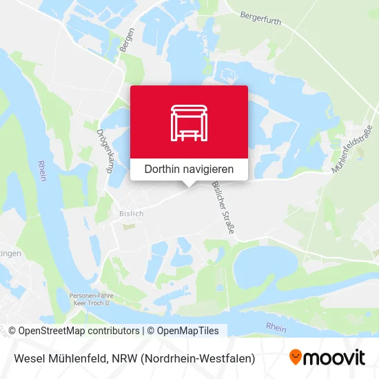 Wesel Mühlenfeld Karte