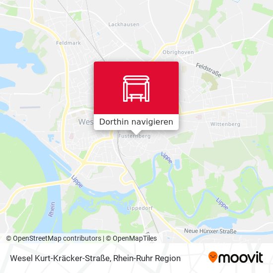 Wesel Kurt-Kräcker-Straße Karte