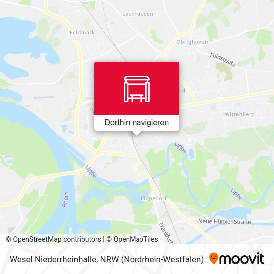 Wesel Niederrheinhalle Karte