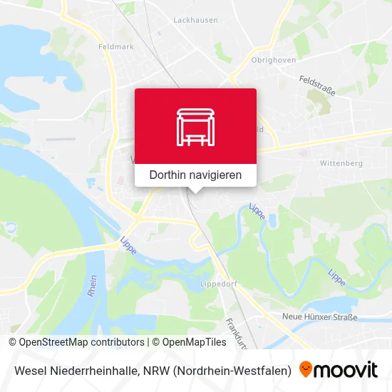 Wesel Niederrheinhalle Karte