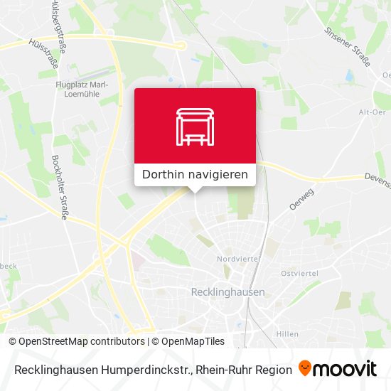 Recklinghausen Humperdinckstr. Karte