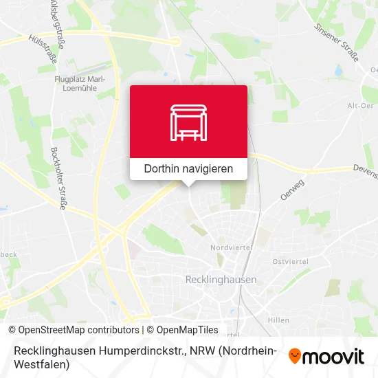 Recklinghausen Humperdinckstr. Karte