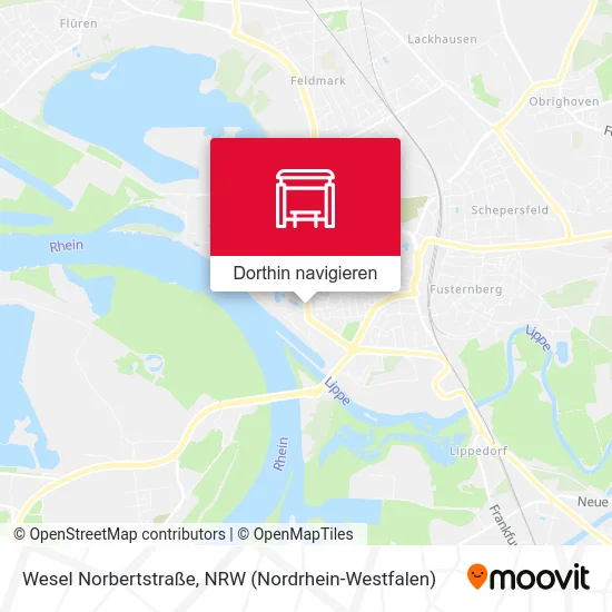 Wesel Norbertstraße Karte