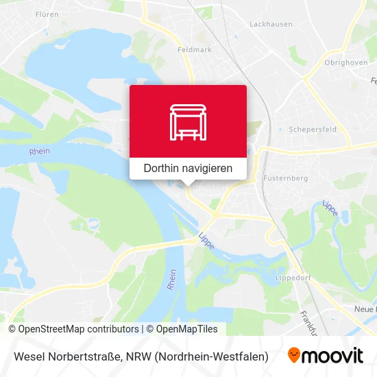 Wesel Norbertstraße Karte