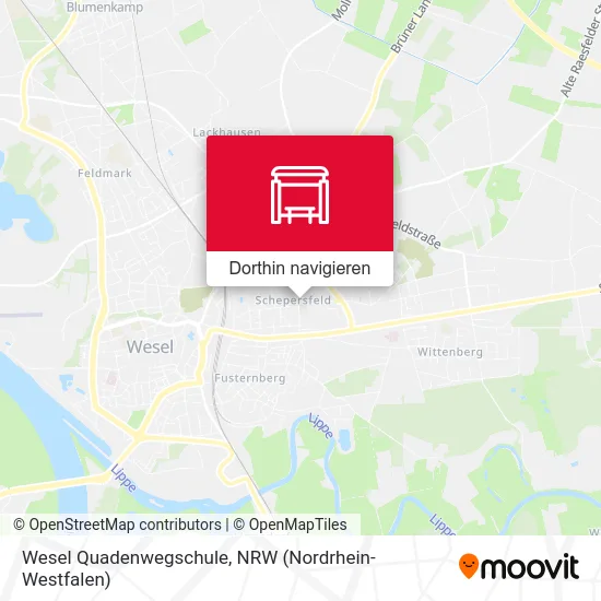 Wesel Quadenwegschule Karte