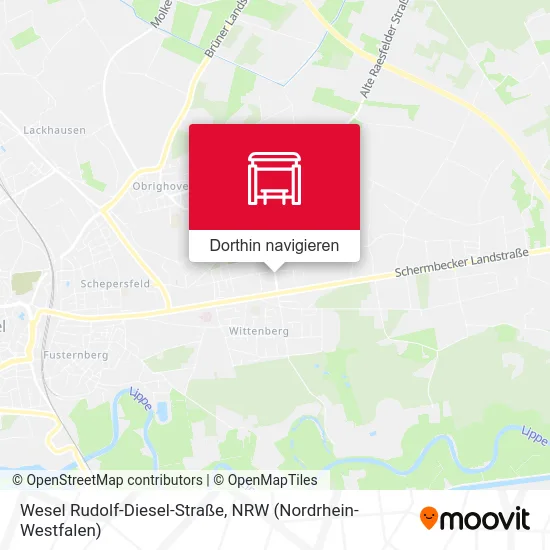 Wesel Rudolf-Diesel-Straße Karte