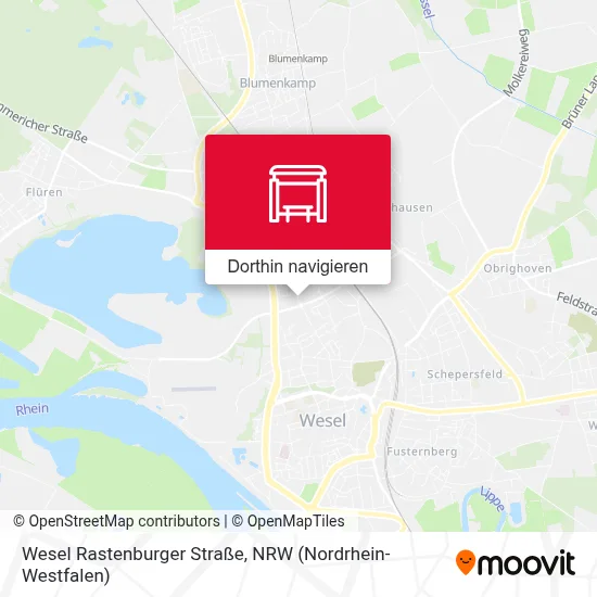 Wesel Rastenburger Straße Karte