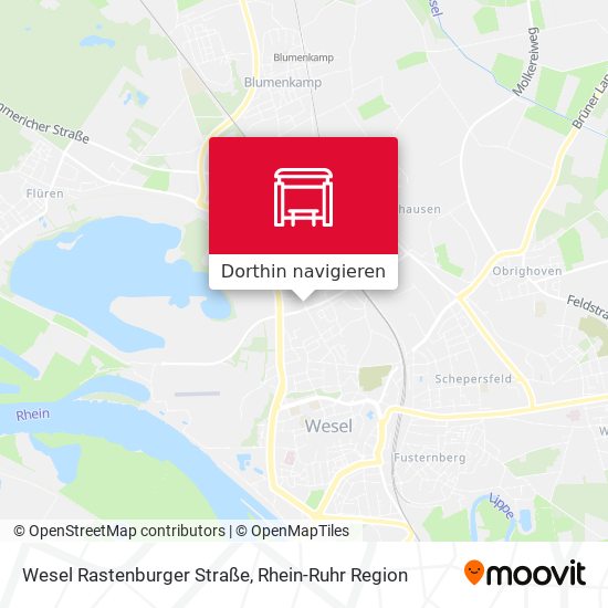 Wesel Rastenburger Straße Karte