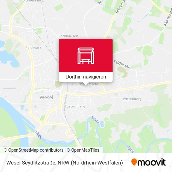 Wesel Seydlitzstraße Karte