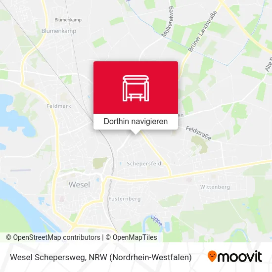 Wesel Schepersweg Karte