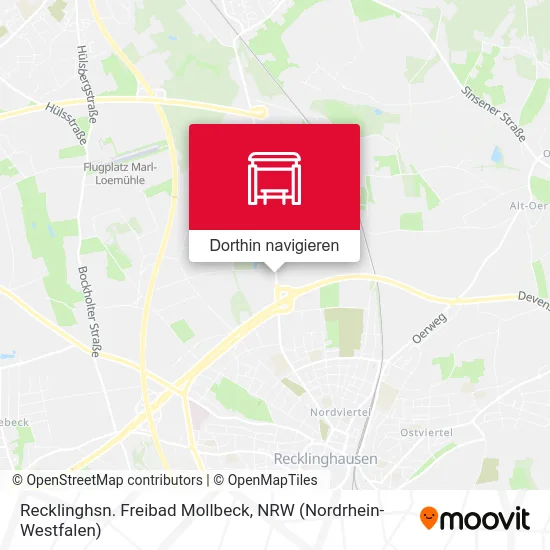 Recklinghsn. Freibad Mollbeck Karte