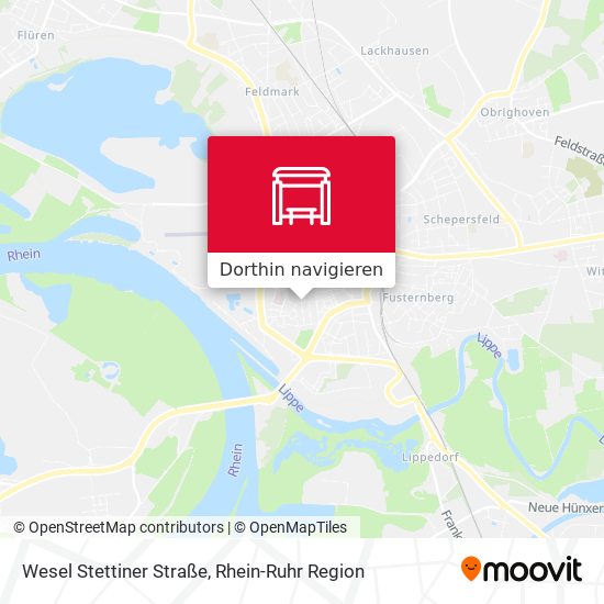 Wesel Stettiner Straße Karte