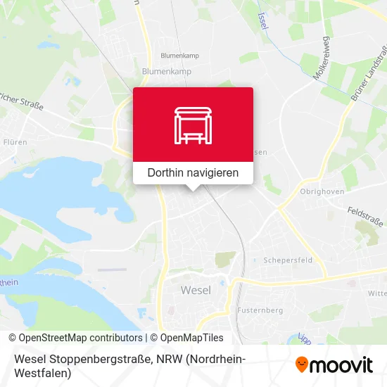 Wesel Stoppenbergstraße Karte