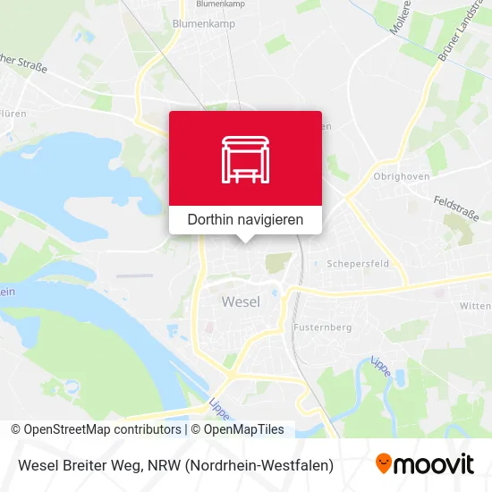 Wesel Breiter Weg Karte
