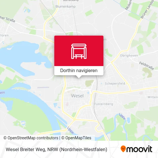 Wesel Breiter Weg Karte