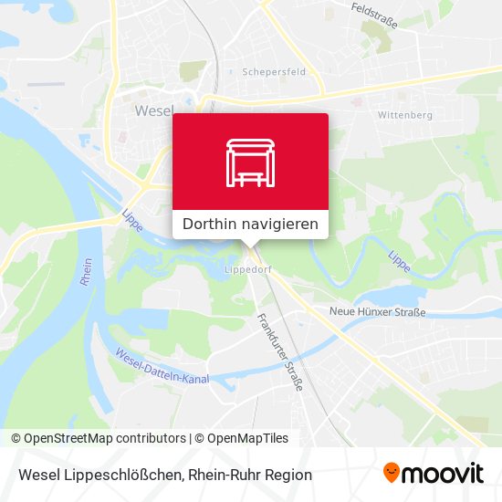 Wesel Lippeschlößchen Karte