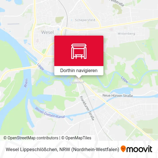 Wesel Lippeschlößchen Karte