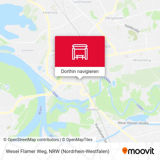 Wesel Flamer Weg Karte