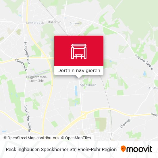 Recklinghausen Speckhorner Str Karte