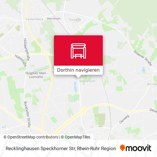 Recklinghausen Speckhorner Str Karte