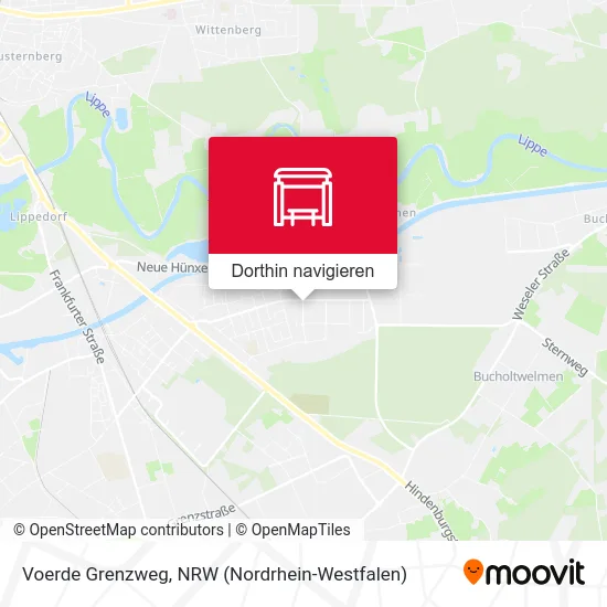 Voerde Grenzweg Karte