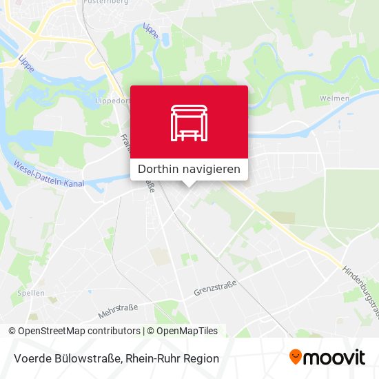 Voerde Bülowstraße Karte