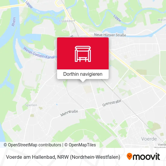 Voerde am Hallenbad Karte