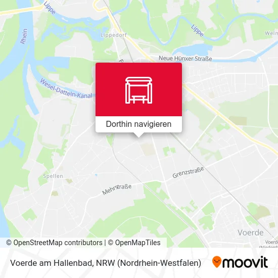 Voerde am Hallenbad Karte