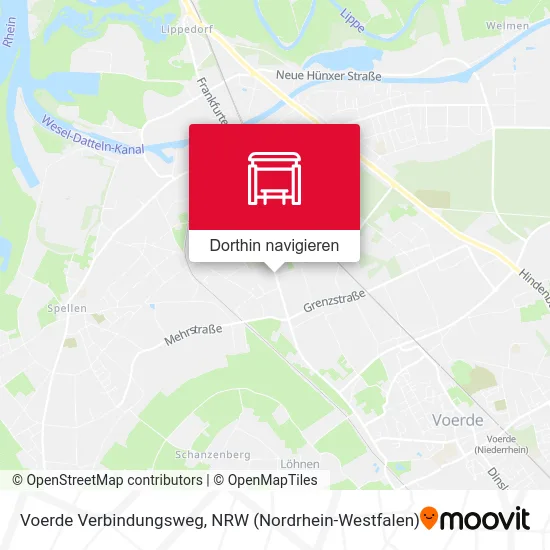 Voerde Verbindungsweg Karte
