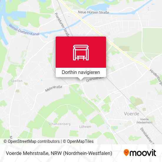 Voerde Mehrstraße Karte