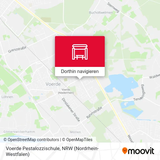 Voerde Pestalozzischule Karte