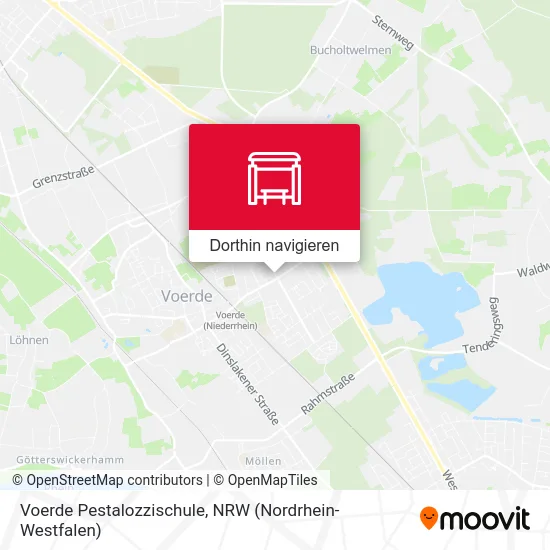 Voerde Pestalozzischule Karte