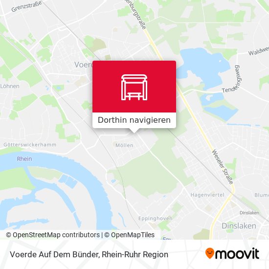 Voerde Auf Dem Bünder Karte