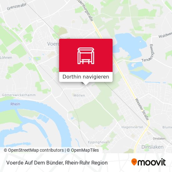 Voerde Auf Dem Bünder Karte