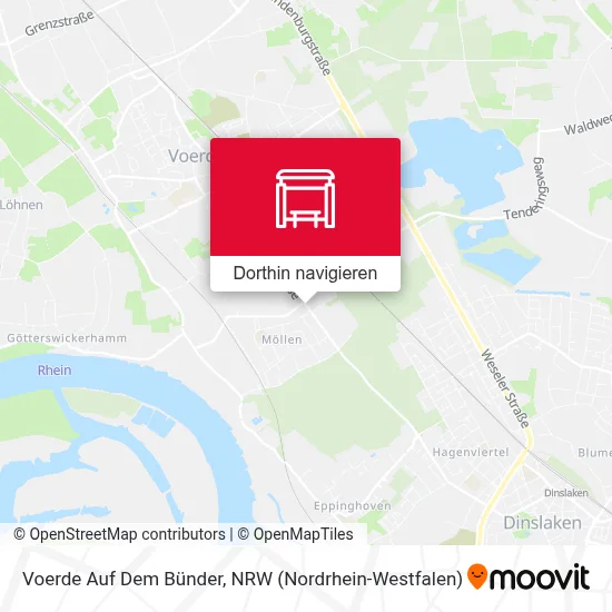 Voerde Auf Dem Bünder Karte