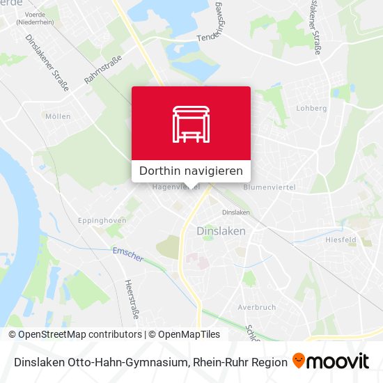 Dinslaken Otto-Hahn-Gymnasium Karte