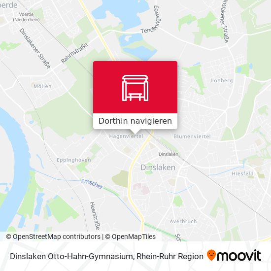 Dinslaken Otto-Hahn-Gymnasium Karte
