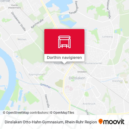 Dinslaken Otto-Hahn-Gymnasium Karte