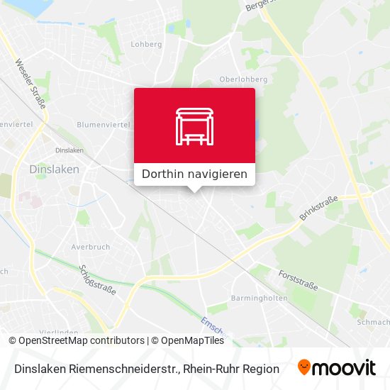 Dinslaken Riemenschneiderstr. Karte