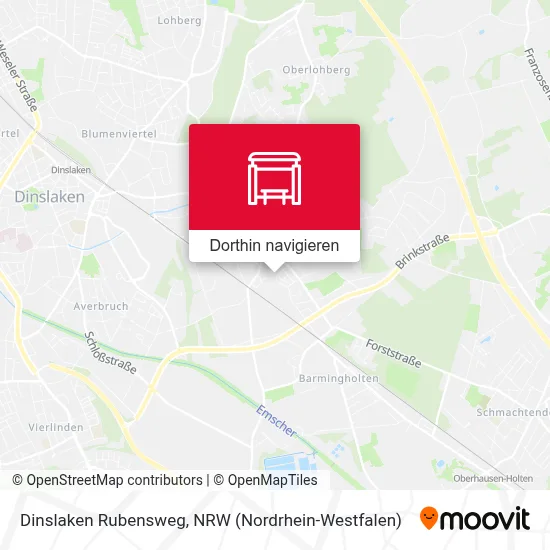 Dinslaken Rubensweg Karte